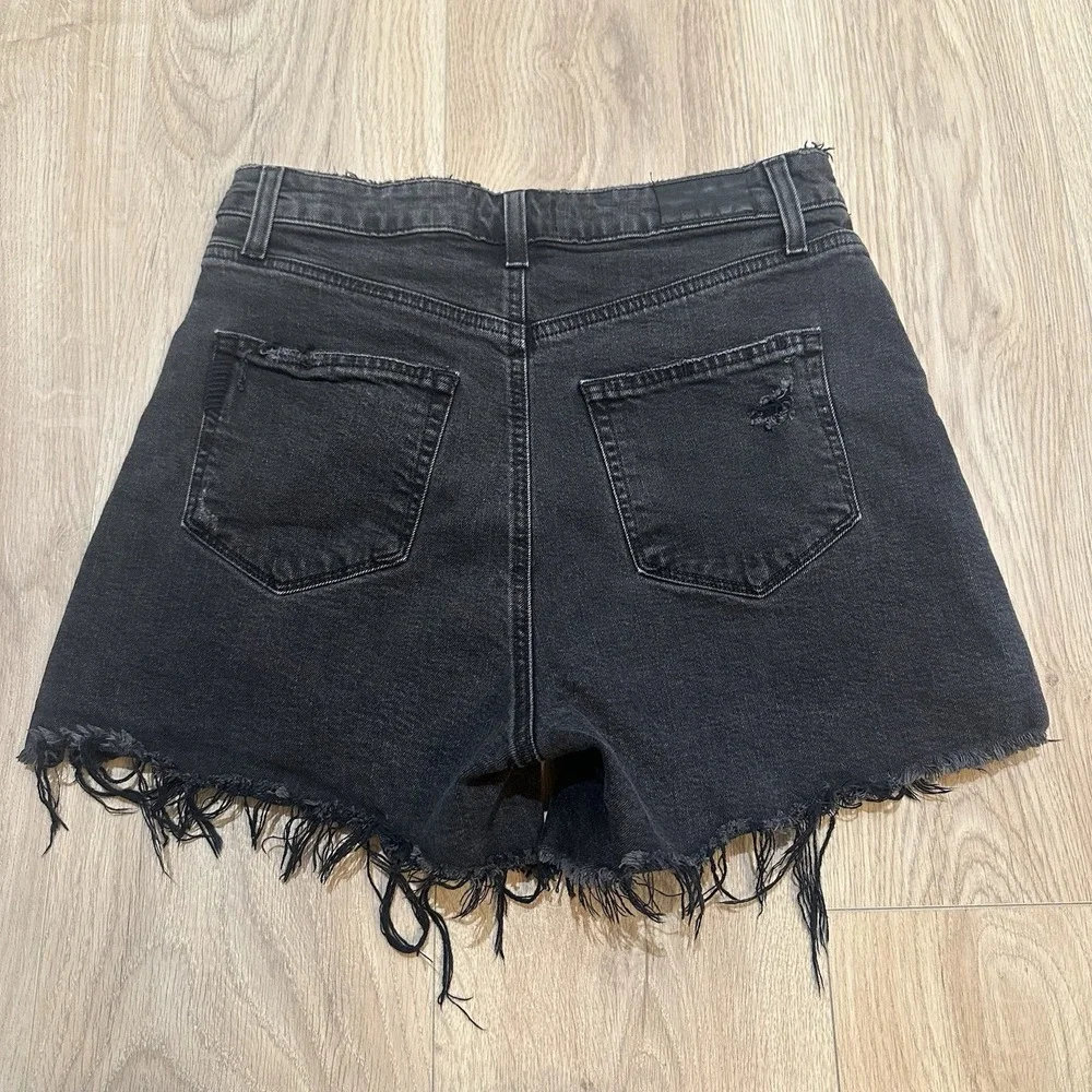 Paige Dani Short - Dark Raven Destructed Size 29 Women's Wester High Rise - Picture 6 of 6